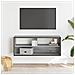 Mobile Tv Grigio Sonoma 100x31x39,5cm Legno Multistrato Metallo - Foto miniatura 3