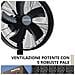 Ventilatore Metallo da Tavolo INN-530B, Diametro 35 cm, 3 Velocità, Modalità Oscillazione, Struttura Robusta Metallo Nero, Inclinazione Regolabile 35W - Foto miniatura 2