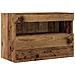 Armadi da muro per TV  con luci LED 2 pezzi in legno antico 60x30x40 cm - Foto miniatura 5