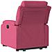Poltrona Alzapersona Reclinabile Rosso Vino in Velluto - Foto miniatura 5