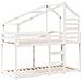 Letto a Castello con Tetto Bianco 90x200 cm in Legno di Pino - Foto miniatura 3