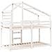 Letto a Castello con Tetto Bianco 90x200 cm in Legno di Pino - Foto miniatura 6