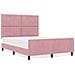 Letto Rosa 140x190 cm in Velluto - Foto miniatura 4