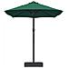 Ombrello da giardino Verde 385 x 209 x 244 cm Tessuto - Foto miniatura 5