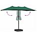 Ombrello da giardino Verde 385 x 209 x 244 cm Tessuto - Foto miniatura 8