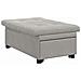 Divano letto con cuscino Grigio chiaro 67 x 194 x 82 cm - Foto miniatura 4