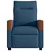 Poltrona Massaggiante Reclinabile Blu in Tessuto - Foto miniatura 3