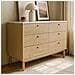 Brox Credenza A 6 Cassetti Con Legno Scanalato E Effetto Marmo 120 Cm - Foto miniatura 2