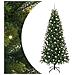 Albero di Natale artificiale con 300 LED Verde 210 cm PE e PVC - Foto miniatura 1