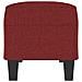 Panca Rosso Vino 100x35x41 cm in Tessuto - Foto miniatura 4