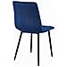Set di 2 sedie TYRA in velluto blu navy con gambe nere - Foto miniatura 4