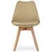 Sedia RIXK - Design moderno beige scuro per soggiorno x 4 - Foto miniatura 3
