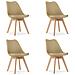Sedia RIXK - Design moderno beige scuro per soggiorno x 4 - Foto miniatura 1