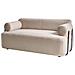 Divano 2 Posti Elva Bouclé Beige - Foto miniatura 4