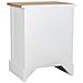 Comodino In Legno Bianco 3 Cassetti 45x35x60h Cm - Foto miniatura 6