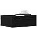 Comodino sospeso Rovere Nero 40x32x15 cm in Legno ingegnerizzato - Foto miniatura 3