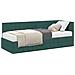 Struttura Letto Angolare con Materasso 2 pcs Verde Velluto - Foto miniatura 1