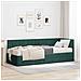 Struttura Letto Angolare con Materasso 2 pcs Verde Velluto - Foto miniatura 2
