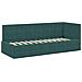 Struttura Letto Angolare con Materasso 2 pcs Verde Velluto - Foto miniatura 6