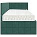 Struttura Letto Angolare con Materasso 2 pcs Verde Velluto - Foto miniatura 8