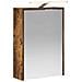 Mobiletto per specchio da bagno Rovere fumé 43 x 16 x 62.5 cm - Foto miniatura 1