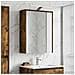 Mobiletto per specchio da bagno Rovere fumé 43 x 16 x 62.5 cm - Foto miniatura 2