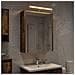 Mobiletto per specchio da bagno Rovere fumé 43 x 16 x 62.5 cm - Foto miniatura 4