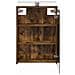 Mobiletto per specchio da bagno Rovere fumé 43 x 16 x 62.5 cm - Foto miniatura 7