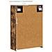 Mobiletto per specchio da bagno Rovere fumé 43 x 16 x 62.5 cm - Foto miniatura 9