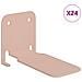 Mensola sospesa con lo scaffale 24 pcs Rosa 6 x 10,8 x 6,6 cm - Foto miniatura 1