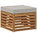 Set divano sezionale con cuscino 6 pcs Naturale e Grigio Chiaro - Foto miniatura 4