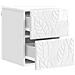 Mobiletto da notte a muro 2 pcs Bianco Lucido 34,5 x 33 x 40 cm - Foto miniatura 3