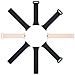 Cinturino (versione Armor) Per Apple Watch Se, 9, 8, 7, 6, 5, 4, 3, 2, 1 (41, 40, 38 Mm) Bracciale In Silicone Magnetico Nero /arancione - Foto miniatura 3