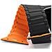 Cinturino (versione Armor) Per Apple Watch Se, 9, 8, 7, 6, 5, 4, 3, 2, 1 (41, 40, 38 Mm) Bracciale In Silicone Magnetico Nero /arancione - Foto miniatura 7
