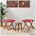 Lettino 2 pcs Legno di Eucalipto Massello Rosso - Foto miniatura 2