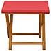 Lettino 2 pcs Legno di Eucalipto Massello Rosso - Foto miniatura 3
