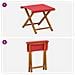 Lettino 2 pcs Legno di Eucalipto Massello Rosso - Foto miniatura 6