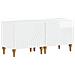 Mobile TV LED a 3 pezzi Bianco Lucido Legno ingegnerizzato - Foto miniatura 5
