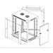 I-CASE EW-3009G - Armadio Rack 19'' a muro 9 unità due sezioni Grigio - Foto miniatura 2