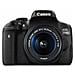 EOS 750D Kit 18-55 IS STM Nero Sensore CMOS 24 Mpx Display 3" Filmati Full HD Wi-Fi / NFC - Foto miniatura 1