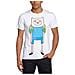 Adventure Time - Finn Print White (T-Shirt Unisex Tg. L)  - Foto miniatura 1
