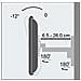 ICA-LCD 2901WH - Supporto a muro per TV LED LCD 19 - 37'' inclinabile 2 snodi bianco - Foto miniatura 6