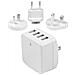 Caricatore da Parete a 4 porte USB con spine Internazionaili - 34W / 6.8A - Bianco - Foto miniatura 1