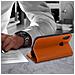 Custodia Samsung Galaxy A20epelle Portafoglio Funzione Stand - Camel - Foto miniatura 4