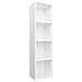 Libreria / Mobile TV Bianco 36x30x143 cm in Legno Multistrato - Foto miniatura 2