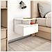 Comodino Pensile Bianco 40x31x27 cm in Legno Multistrato - Foto miniatura 1