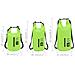 Borsa Impermeabile Con Cerniera Verde 20 L In Pvc - Foto miniatura 5