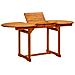 Tavolo Da Pranzo Per Esterni (120-170) x80x75 Cm In Legno Acacia - Foto miniatura 1