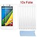 Protezioni Per Lo Schermo Compatibili Con Motorola Moto G-dvx In Alto Chiaro - 10 Pezzi Di Pellicola Protettiva Altamente Trasparente Contro Polvere, Sporco E Graffi - Foto miniatura 1