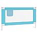 Sponda Letto di Sicurezza per Bambini Blu 140x25 cm in Tessuto - Foto miniatura 1